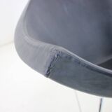 Set of Two Leather Original George Nelson Coconut Chairs, Vitra