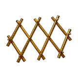 Wall coat rack in gilded metal