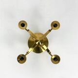 Mid-Century Scandinavian Brass Candlestick by Arthur Pe, Kolbäck, Sweden 1950-60