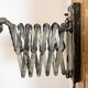 Industrial Black Scissor Wall Lamp, 1950s