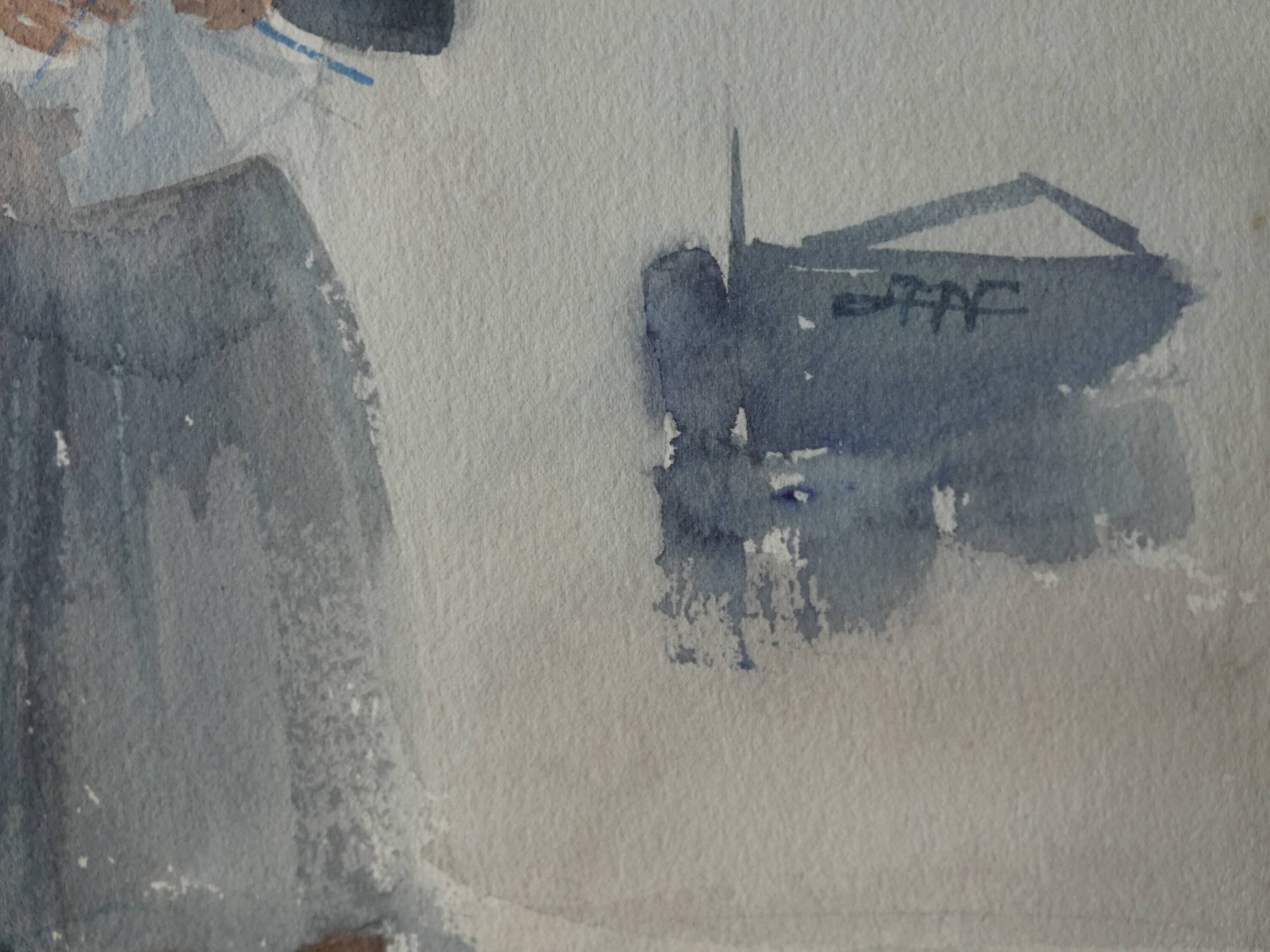 Watercolor "The Breton Women"