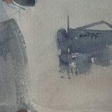 Watercolor "The Breton Women"