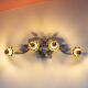 Vintage silver metal wall light.