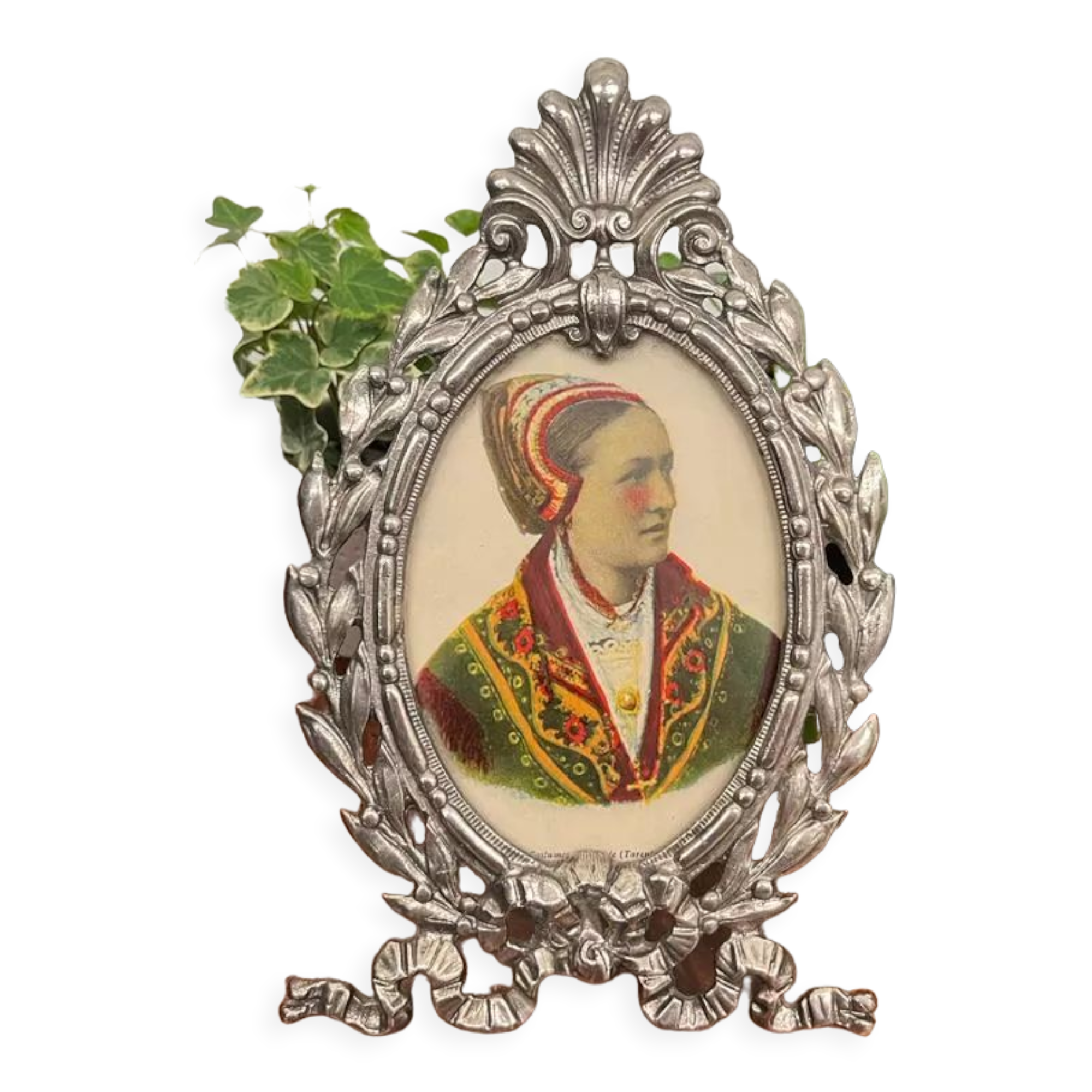 Old Savoyard metal frame in Louis XVI style