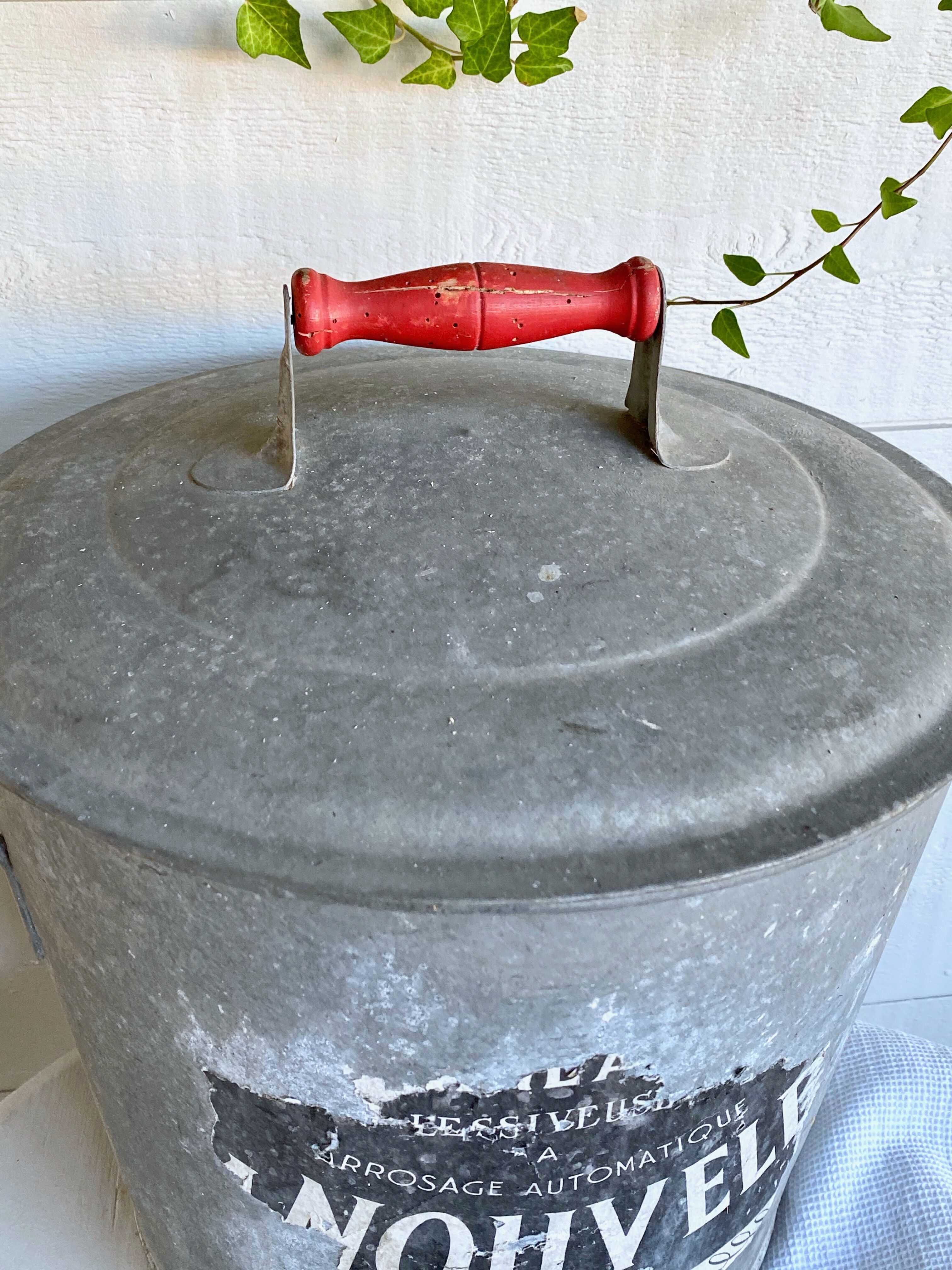 Old zinc washing machine