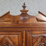 Cabinet a 4 volets époque Louis XIII en noyer massif vers 1680