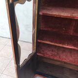 Louis XVI display cabinet in rosewood and amaranth veneer.