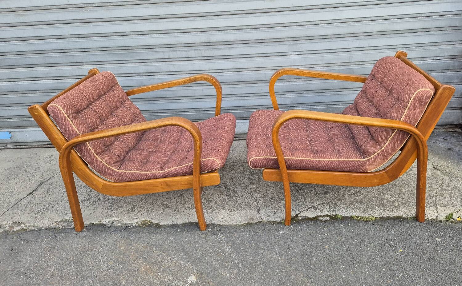 Paire de fauteuils tchèque 1940 circa