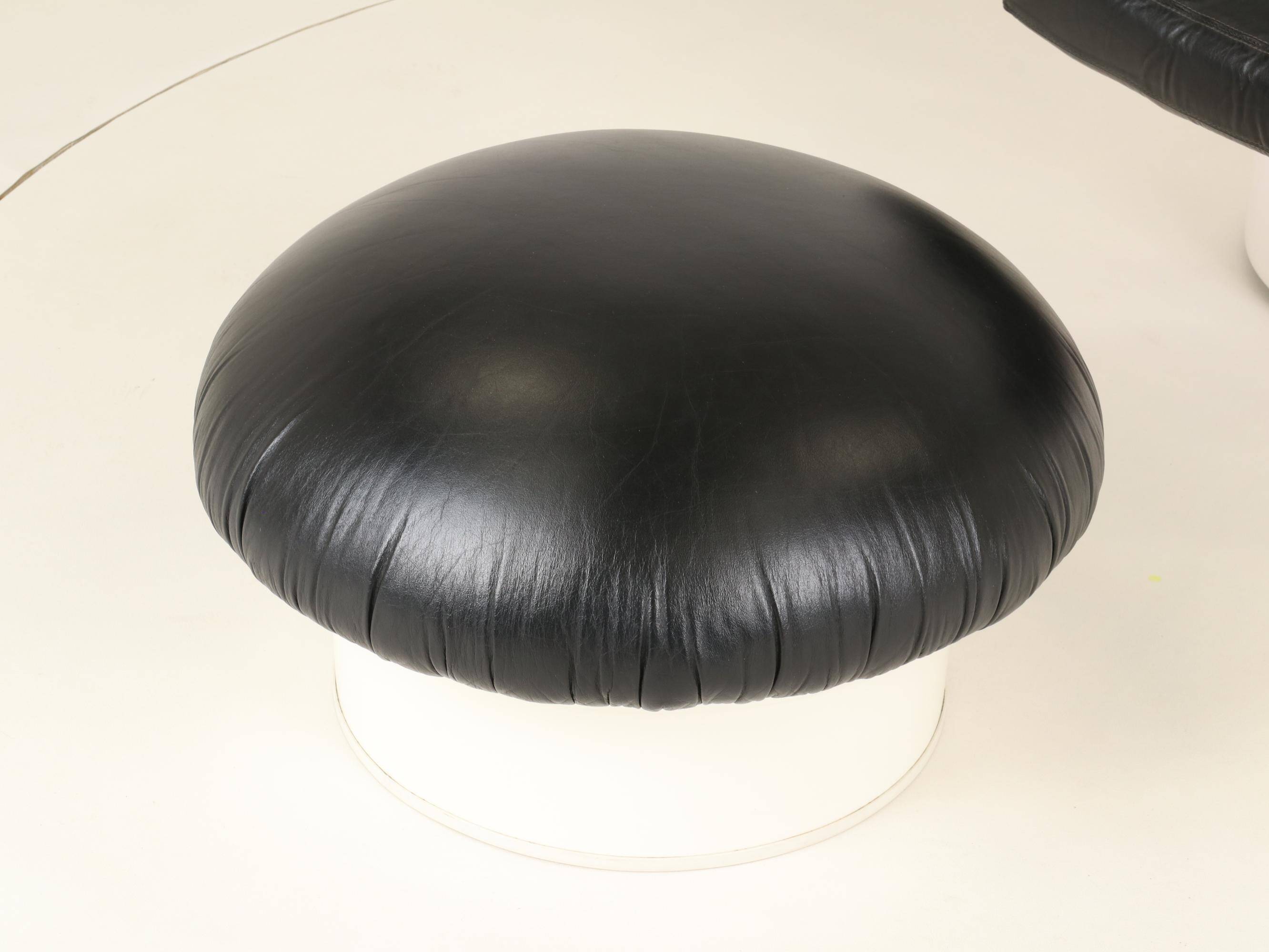 Elda Chair and Ottoman by Joe Colombo for Comfort, Italy, 1970s