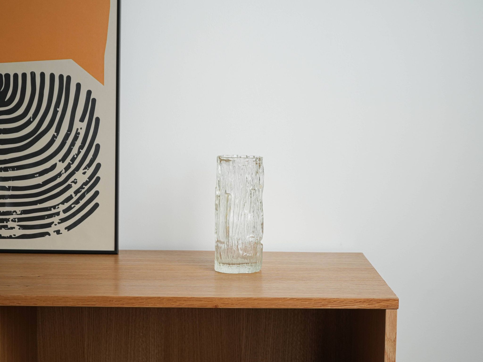Avena glass vase, Finnish design, 1960s, designer: Tapio Wirkkala, manufact