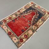Turkish oushak rug 115x73 cm vintage carpet