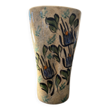 Glazed Ceramic Vase Signed Vallauris