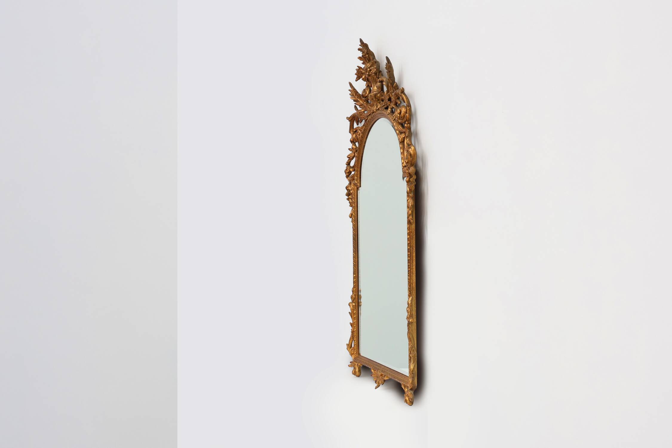 20th Century Large Baroque gilt Mirror by Deknudt, Belgium
