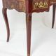 Bureau plat de style Louis XV à décor de scènes lacustres. Circa 1800.