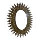 Énorme miroir Soleil en fer forgé années 50