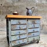 Industrial chest of drawers steel TV sideboard