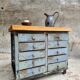 Industrial chest of drawers steel TV sideboard