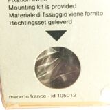 Translucent plexiglass and chrome metal coat hooks Allibert vintage 70s