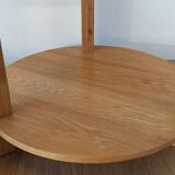 Round Tables with Glass Tops, Set of 3.