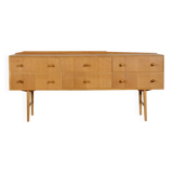 Midcentury Meredew Sideboard / Chest Of Drawers In Oak. Vintage Modern / Re
