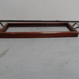 Vintage tray with glass