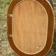 miroir mural en rotin et osier tressé, vintage 64 x 45 cm