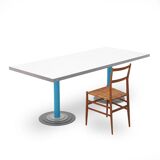 Kroma rectangular table by Antonia Astori for Driade, 1970s