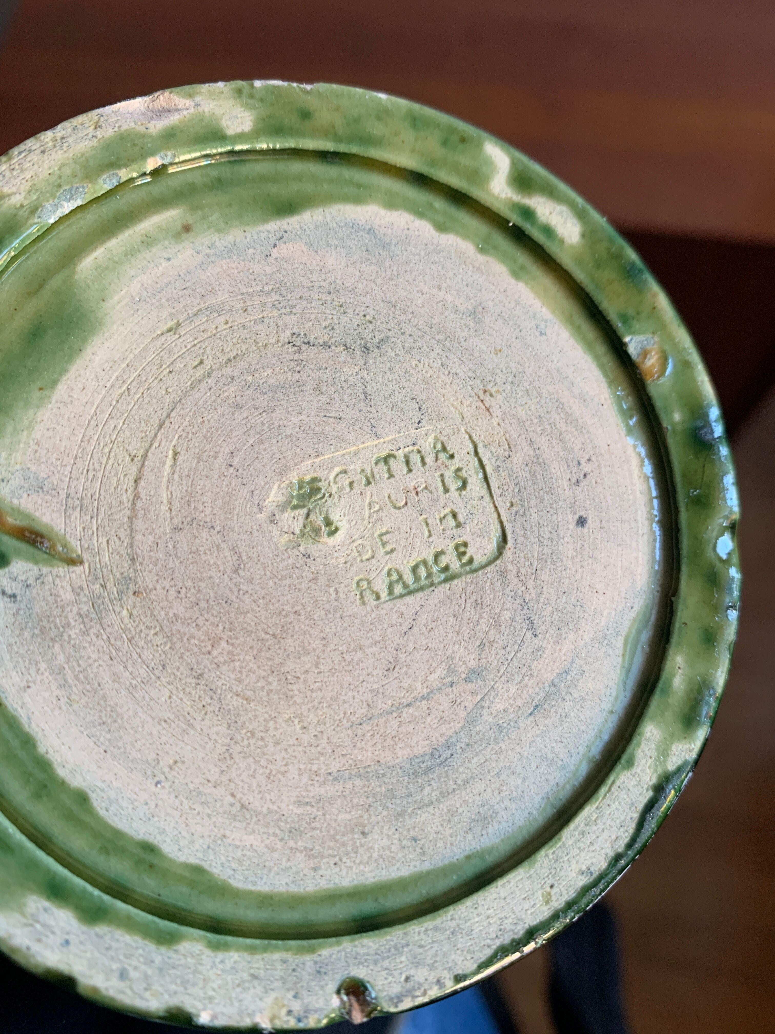 Pottery vase Vallauris Aegitna