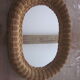Vintage rattan mirror