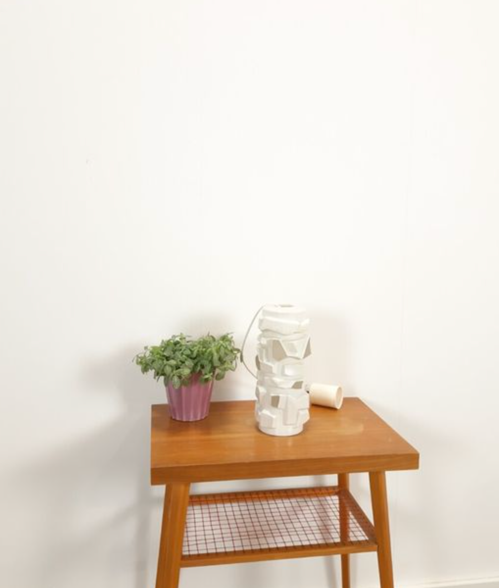 Vintage glass pendant lamp