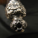 Solid silver foie gras shovel, pâté mignardise Rocaille XIXe Minerve 1st title