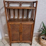 Rattan shelf
