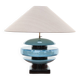 Large Shanghai ceramic lamp by François Chataîn, 1980s