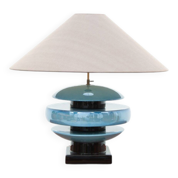 Grande lampe en céramique de Shanghai par François Chataîn, années 1980.