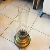 Old copper kerosene lamp