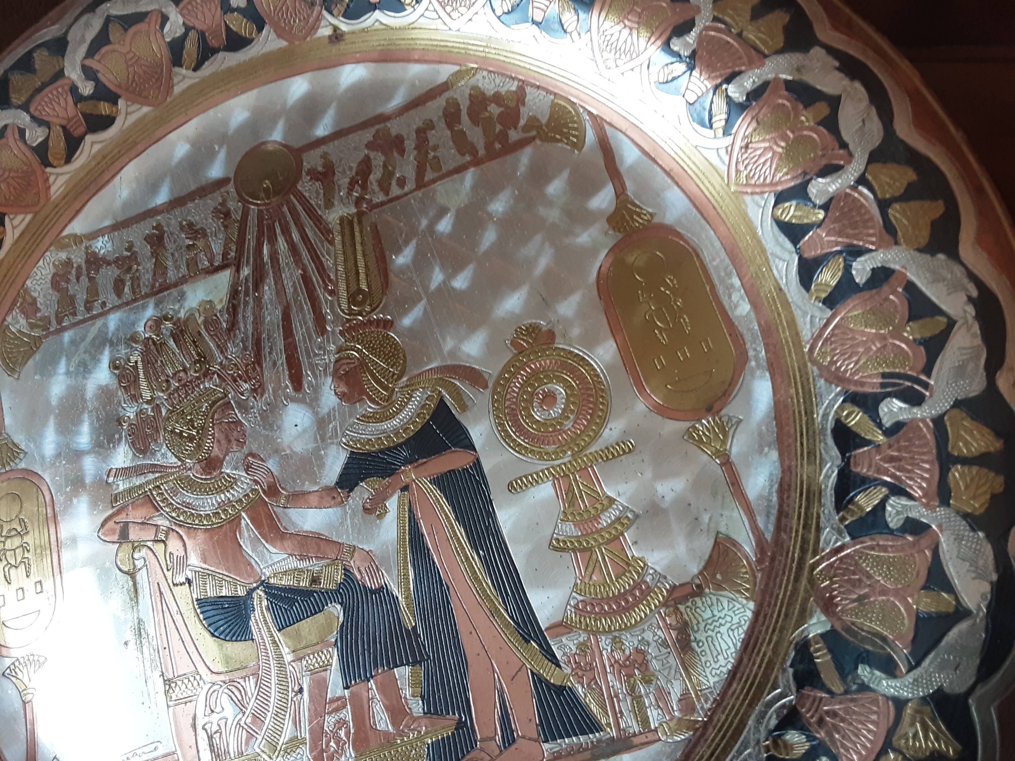 Egyptian decorative plate