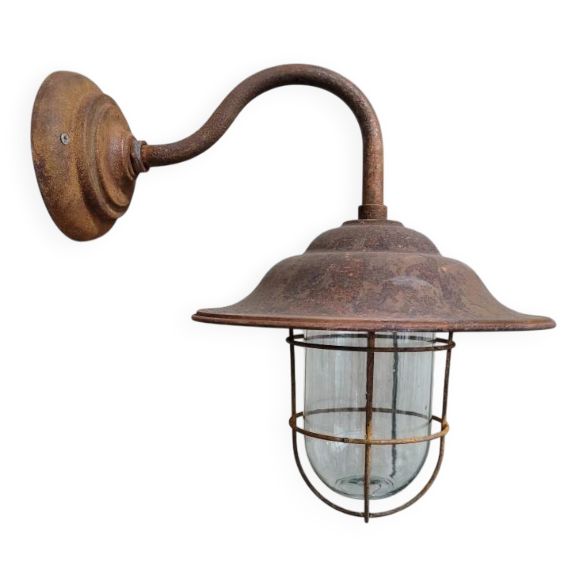 Applique murale French Rusty Barn Lamp