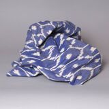 Ikat Bleu Nappe Ou Couverture