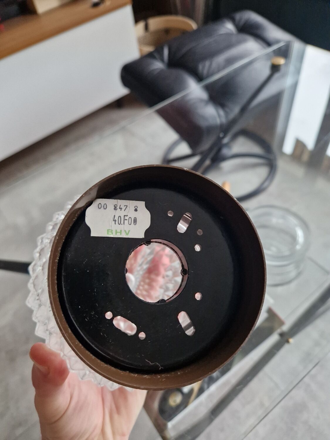 Vintage BHV Marais ceiling light