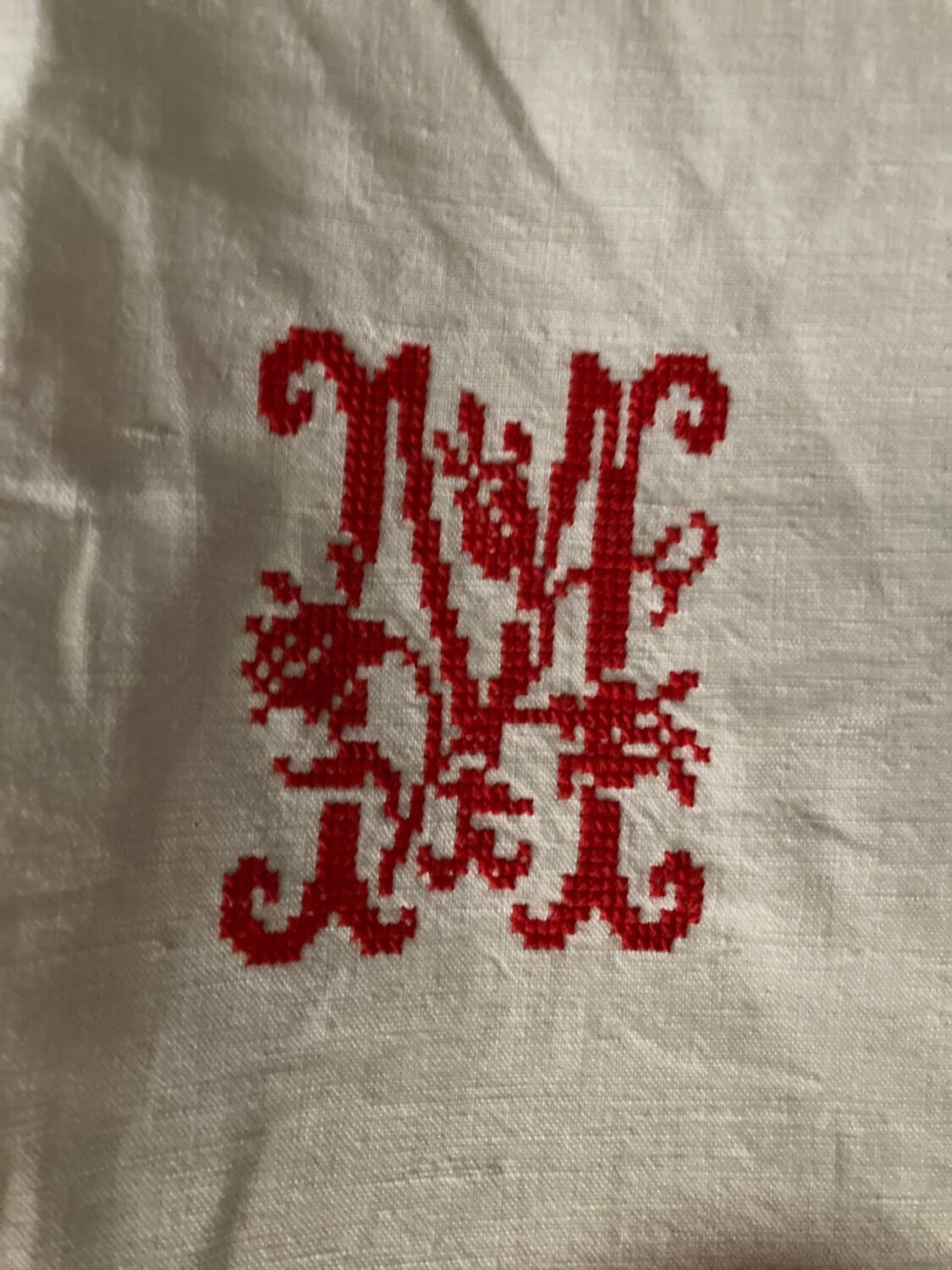 Linen sheet and old cotton