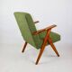 Armchair chair like Puchała armchair boucle green - 2 pieces available