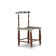 Chair decorated with hammered metal, 20th century