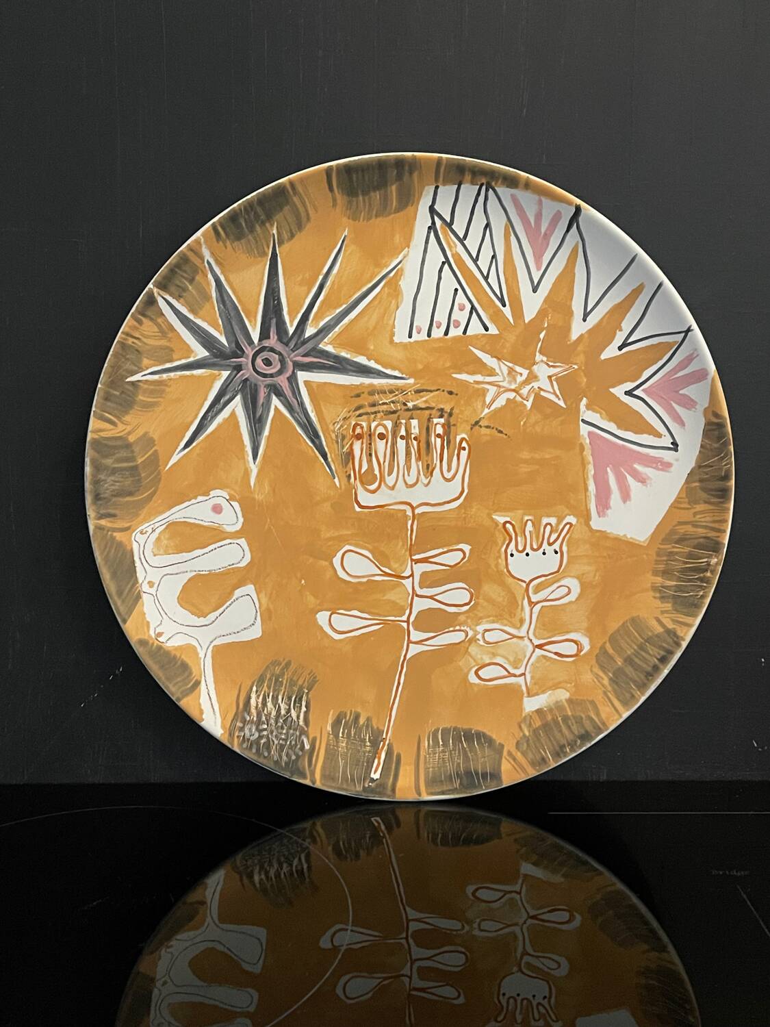 Ceramic plate signed Beretta