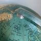 Vintage 1960 terrestrial globe JRO Verlag wood PVC world map - 43 cm
