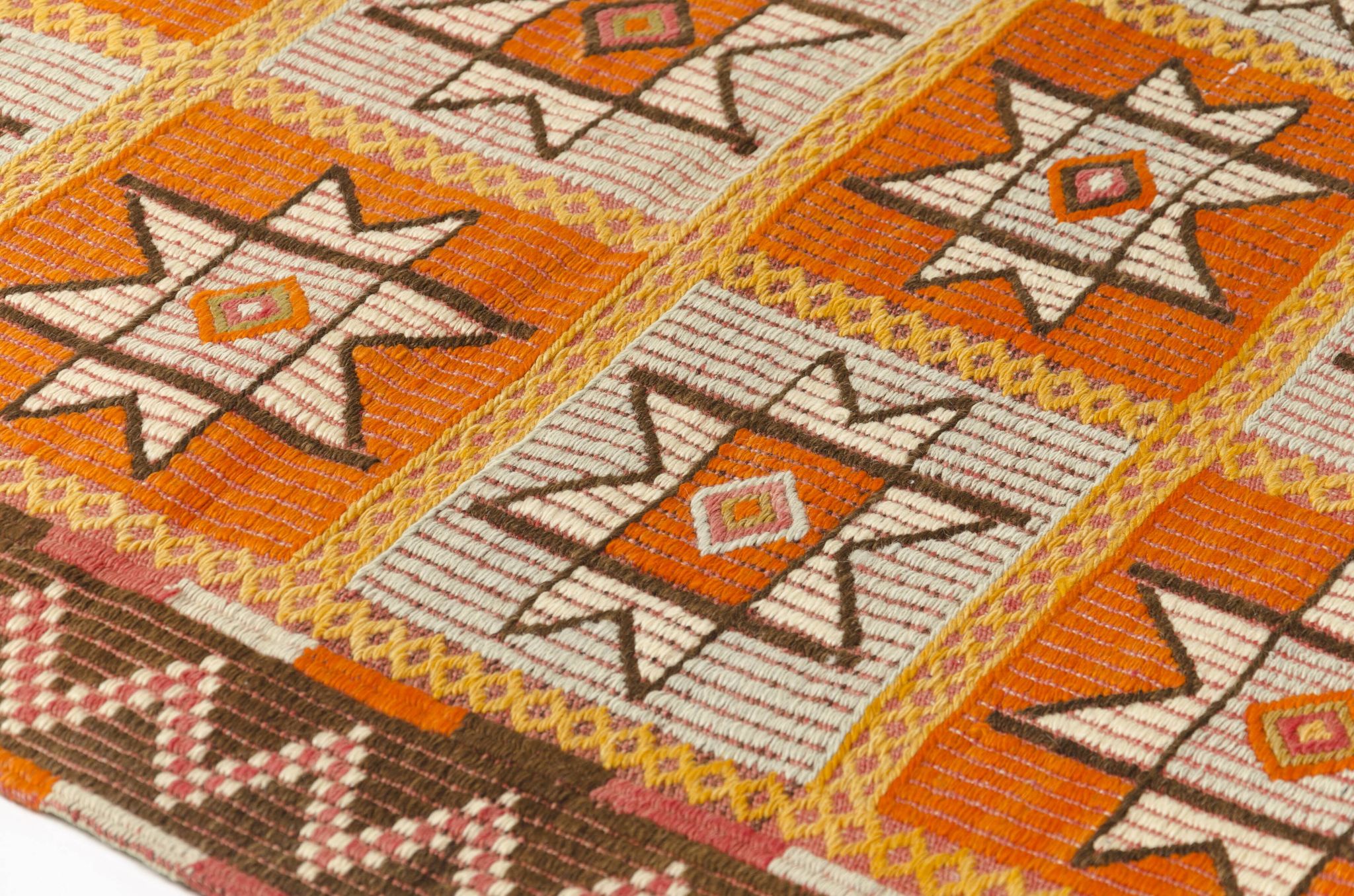 Vintage Turkish Kilim Rug, Handwoven Anatolian Accent Rug,sku-141