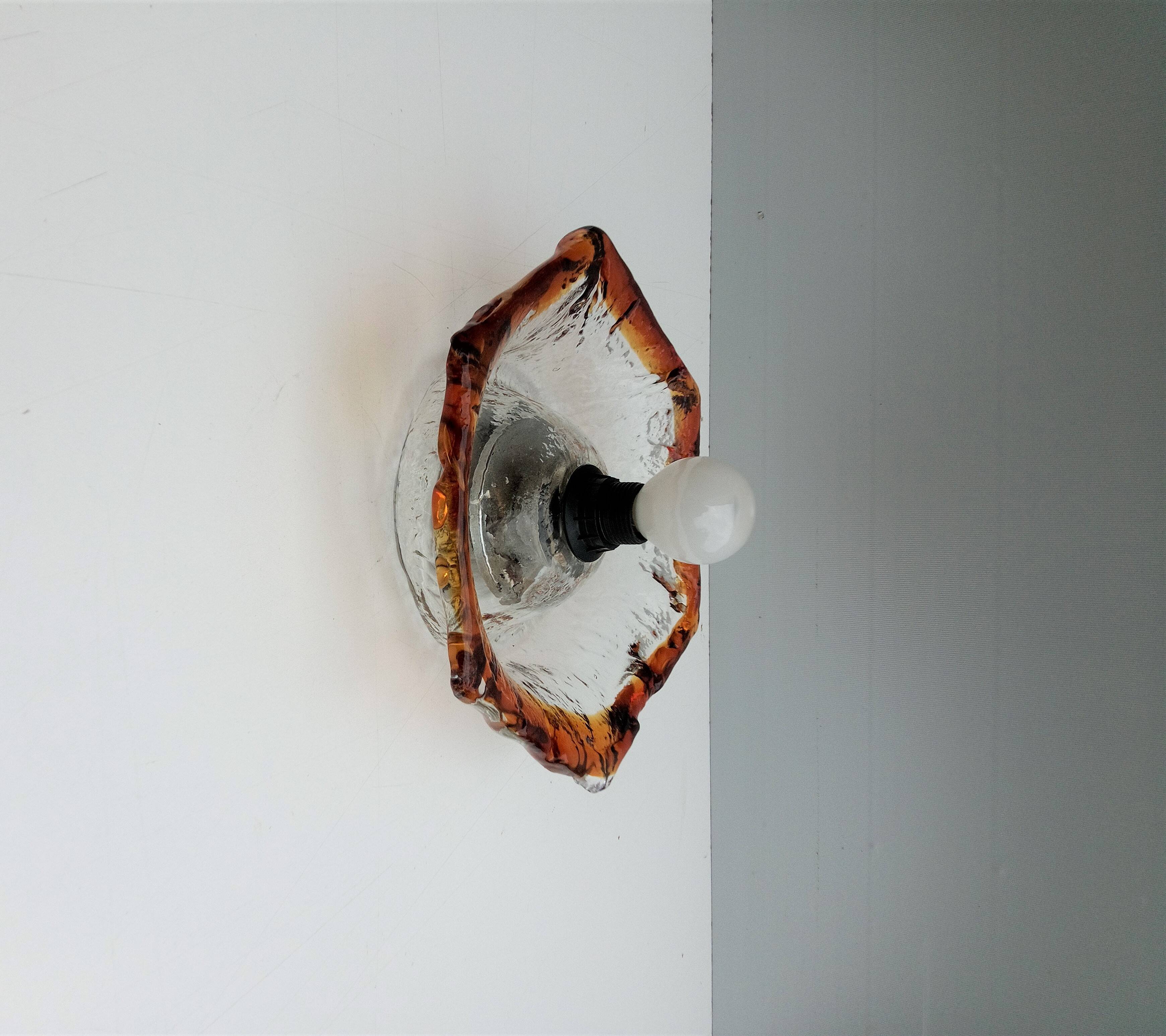 Applique en verre de Murano, 1970