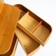 Beautiful original Mid Century teak sewing box with hinged compartments