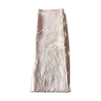 Embroidered old sheet