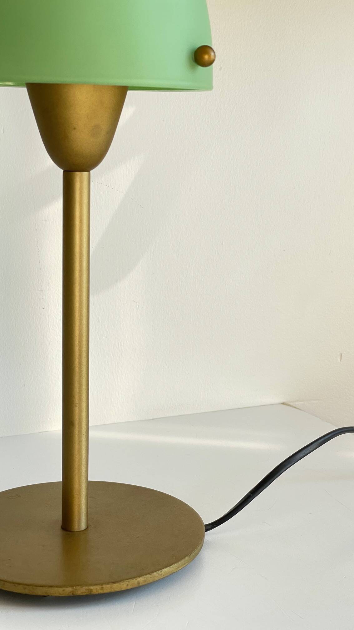 Mushroom lamp sce opaline glass vintage