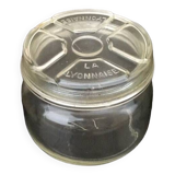 Old jar and its lid “La Lyonnaise”